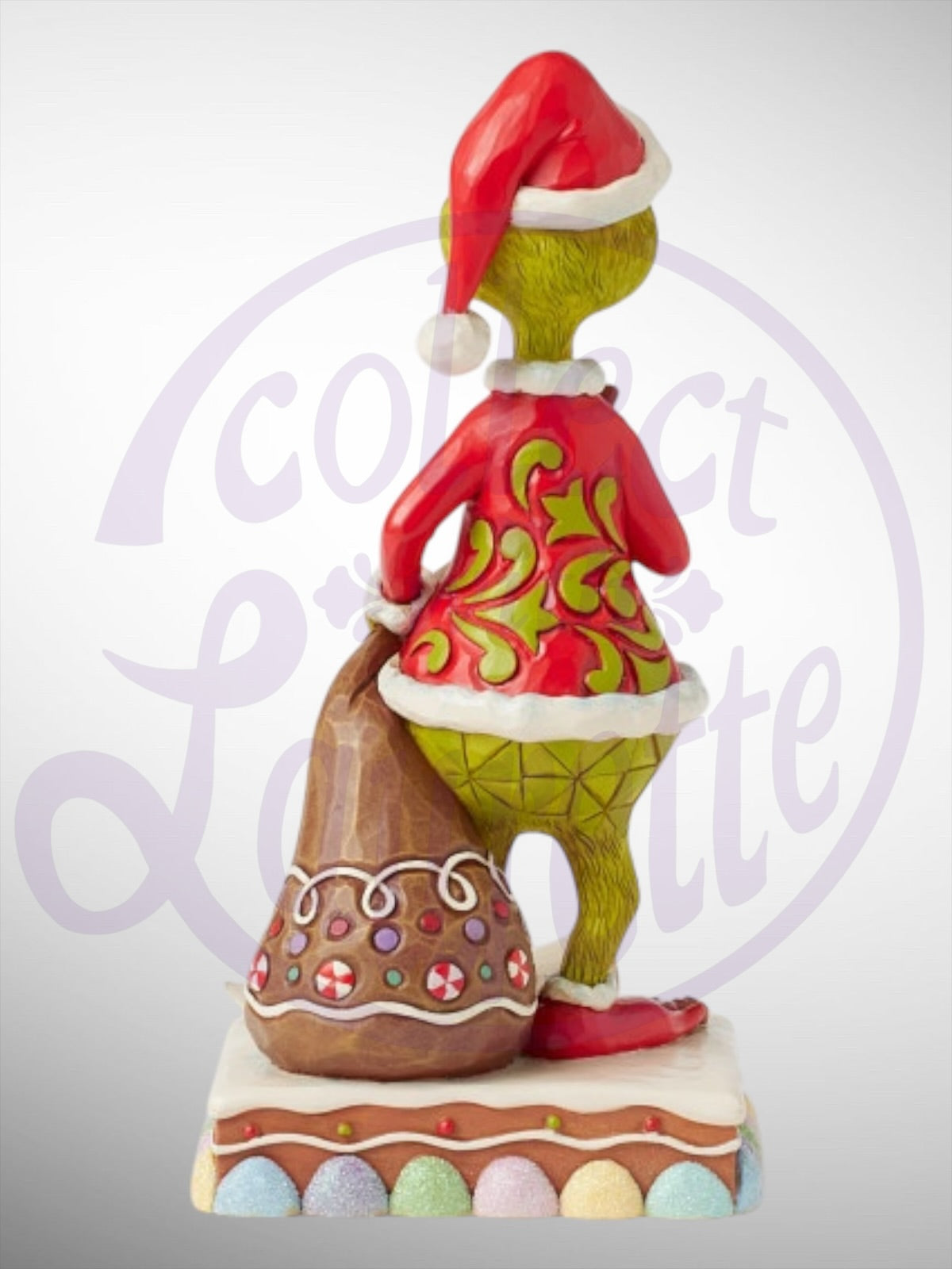 Jim Shore Dr. Seuss The Grinch - Grinch Eating Gingerbread Figurine